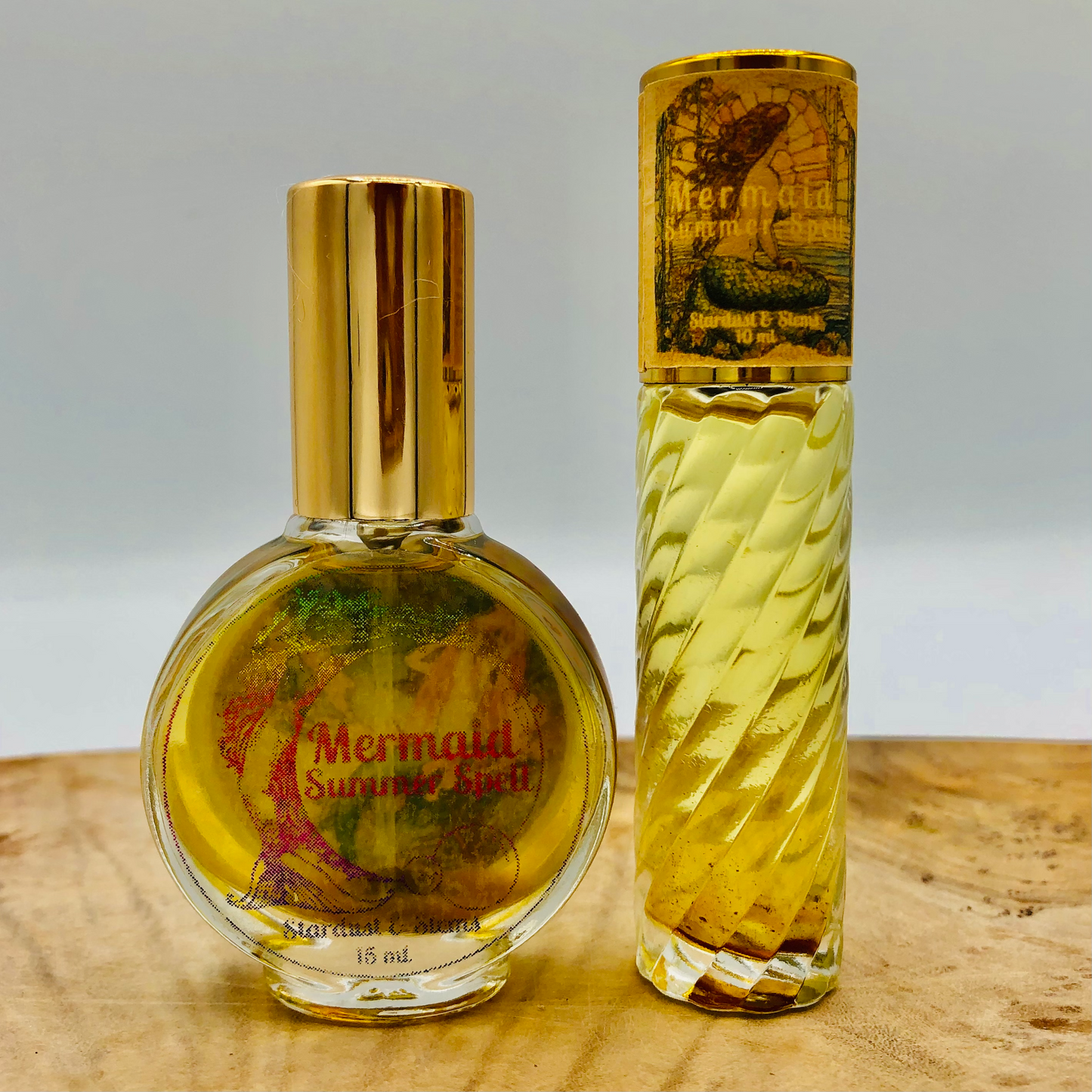 Mermaid Summer Spell Perfume, Best Vanilla Aquatic Scent, Essential Oil Indie Fragrance, Witch Perfume, Crystal Mermaid Crown & Shell Gifts