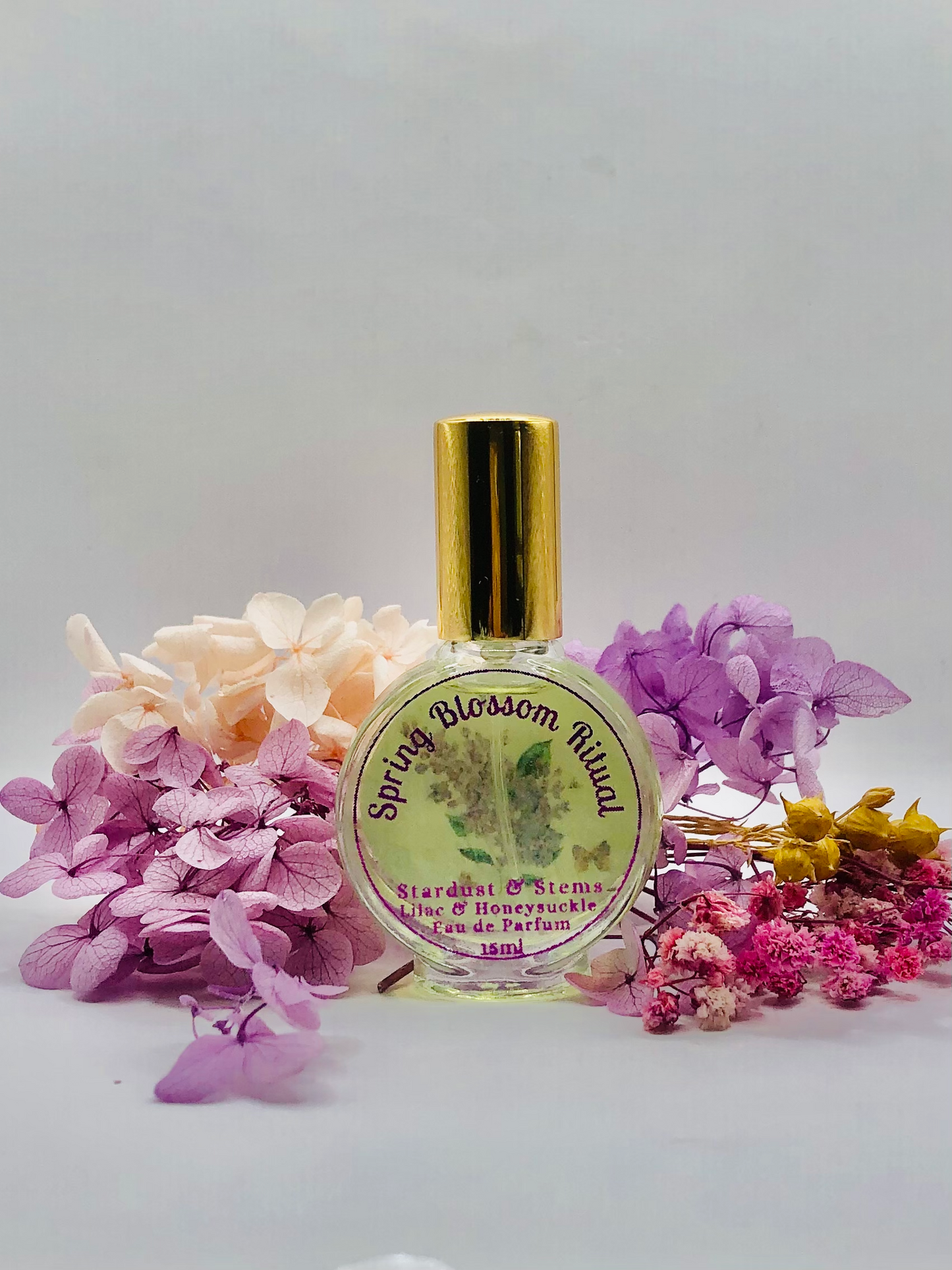 Lilac & Honeysuckle Perfume SPRING BLOSSOM RITUAL, Paraben Free Seasonal Essential Oil Indie Scent, Witchy Magick Fairycore Cottagecore Gift