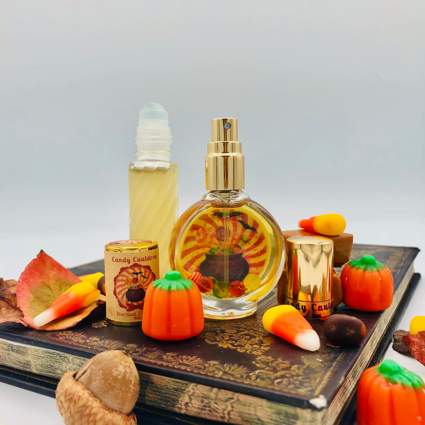 CANDY CAULDRON Enchanted Halloween Fall Perfume, Marshmallow & Cocoa, Witchy Indie Scents, Natural Fragrance Oils for Seasonal Autumn Magick