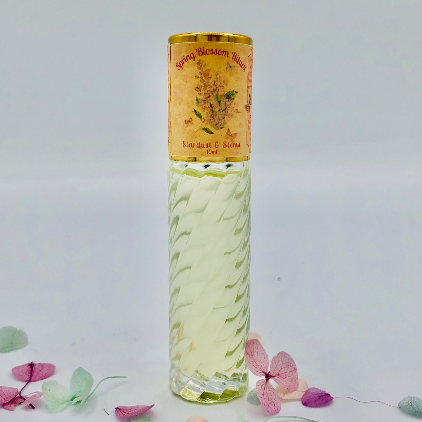 Lilac & Honeysuckle Perfume SPRING BLOSSOM RITUAL, Paraben Free Seasonal Essential Oil Indie Scent, Witchy Magick Fairycore Cottagecore Gift