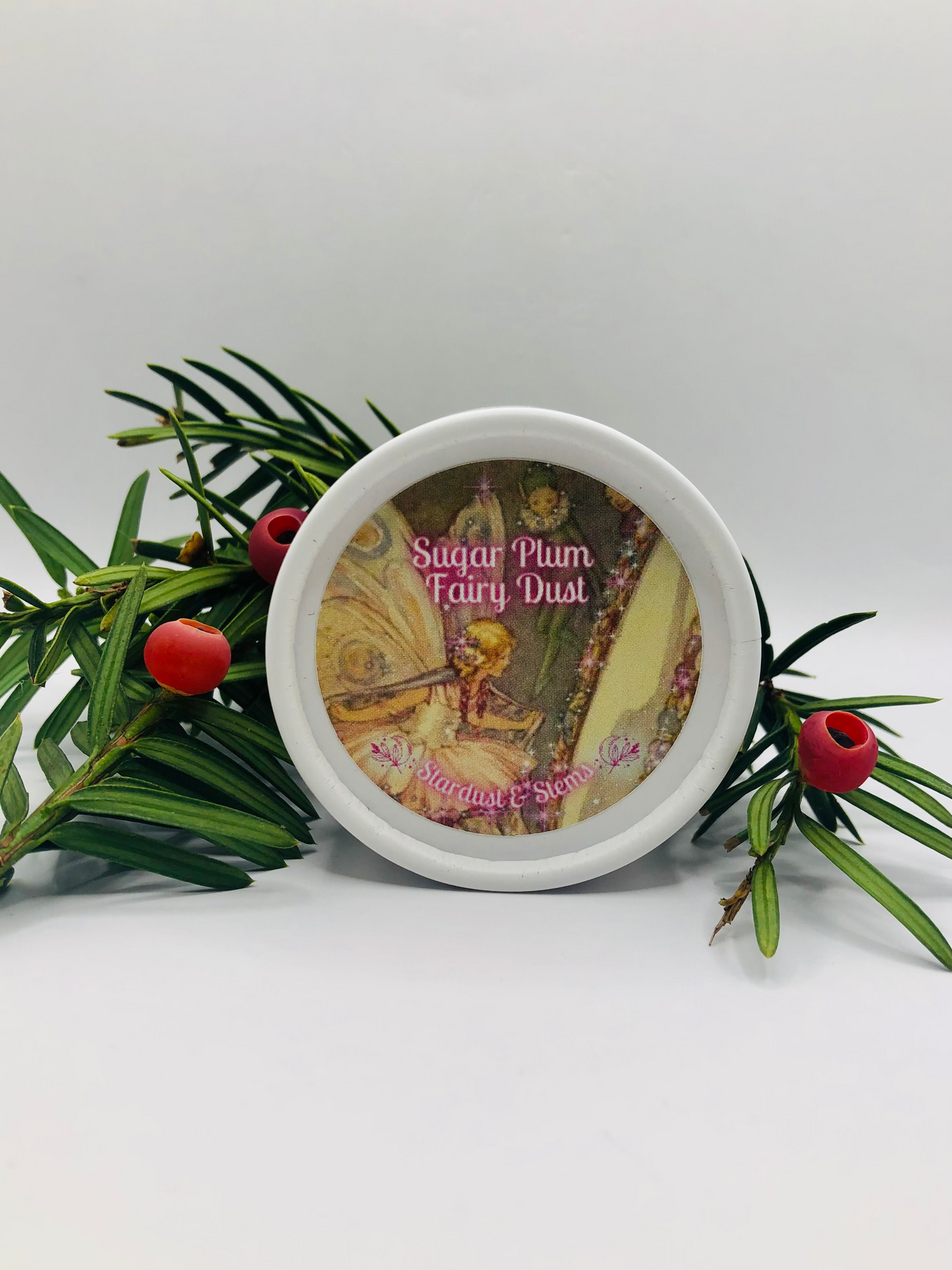 SUGAR PLUM FAIRY DUST Stocking Stuffer, Secret Santa, Christmas Gift Idea, Fairy Core Make Up, Winter Dusting Powder, Mineral Bronzer